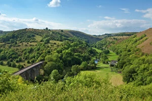 Country Side Collection: Monsal Dale and railway viaduct, Peak District National Park, Derbyshire