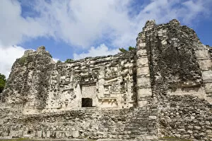 Tourist Attractions Collection: Monster Mouth Door, Structure II, Mayan Ruins, Hormiguero Archaeological Zone, Rio Bec Style