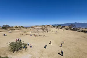 Tourist Attractions Collection: Monte Alban, UNESCO World Heritage Site, Oaxaca, Mexico, North America