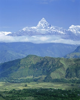 Nepalese Gallery: Mt Machhapuchhare (Machapuchare) (Fish Tail)