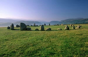 Day Break Gallery: The Neolithic Castlerigg Stone Circle at dawn, near Keswick, Lake District National Park