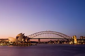 Pillar Gallery: Opera House and Harbour Bridge, Sydney, New South Wales, Australia, Pacific