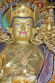 Buddha Collection: Padmasambhava statue, Kathok Wodsallin Gompa, Yuksom (Yuksam), Sikkim, India, Asia