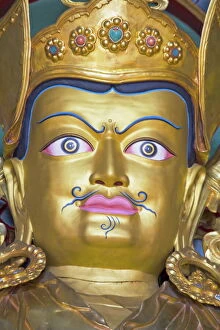Spiritualism Collection: Padmasambhava statue, Kathok Wodsallin Gompa, Yuksom (Yuksam), Sikkim, India, Asia