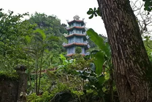 Pagoda Collection: Pagoda on Marble Mountain, near Danang, Vietnam, Indochina, Southeast Asia, Asia