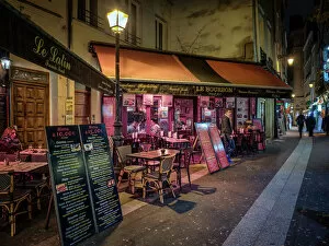 Cafe Collection: Parisian cafe and street scene, Paris, France, Europe