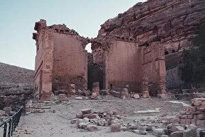 Tourist Attractions Collection: Qasr al-Bint temple inside the ancient Nabatean city, Petra, UNESCO World Heritage Site, Jordan