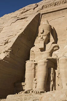 Abu Simel Collection: Ramses II statue, Ramses II Temple, UNESCO World Heritage Site, Abu Simbel, Nubia, Egypt