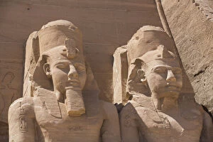 Abu Simel Collection: Ramses II statues, Ramses II Temple, UNESCO World Heritage Site, Abu Simbel, Nubia, Egypt