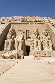Tourist Attractions Collection: Ramses II Temple, UNESCO World Heritage Site, Abu Simbel, Nubia, Egypt, North Africa