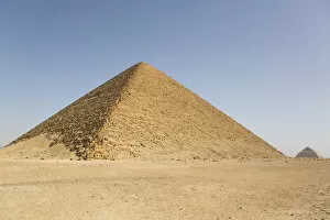 Red Pyramid, with Bent Pyramid in background, UNESCO World Heritiage Site, Dahshour