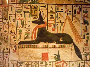 Egypt Collection: Reliefs and paintings in the tomb of Nefertari, the Great Wife of Pharaoh Ramesses II