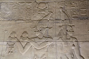 Tourist Attractions Gallery: Reliefs in the Sanctuary, Temple of Isis, UNESCO World Heritage Site, Philae Island