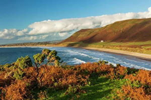 Tranquil Collection: Rhossili Bay, Gower, Wales, United Kingdom, Europe