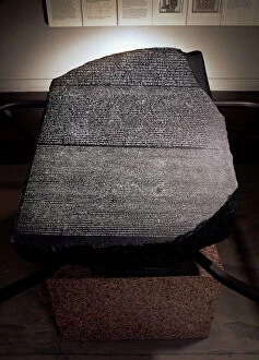 Egypt Gallery: The Rosetta Stone, British Museum, London, England, United Kingdom, Europe