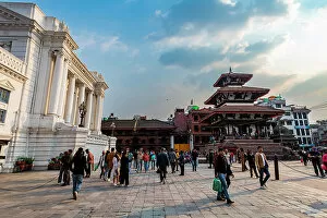 Tourist Attractions Collection: Royal palace Gaddi Baithak, Durbar Square, UNESCO World Heritage Site, Kathmandu, Nepal, Asia