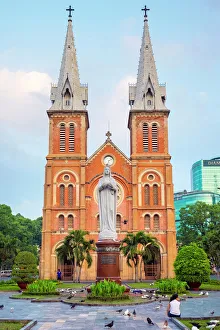 Female Likeness Gallery: Saigon Notre-Dame Basilica cathedral, Ho Chi Minh City (Saigon), Vietnam, Indochina