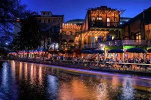 Restaurant Collection: San Antonio Riverwalk, San Antonio, Texas, United States of America, North America