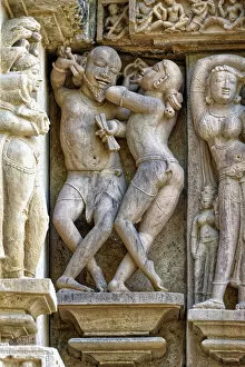 Tourist Attractions Gallery: Sculptures on the walls of Lakshmana Temple, Khajuraho Group of Monuments