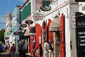Virgin Islands Gallery: Shops lining the central Main Street, Charlotte Amalie, U.S. Virgin Islands