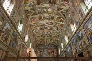 Chapel Collection: The Sistine Chapel by Michelangelo in the Vatican Museums, Rome, Lazio, Italy, Europe
