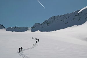 South Tyrol Collection: Ski touring in the Alps, Punta Finale, Val Senales, South Tyrol, Italy, Europe
