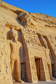 Tourist Attractions Collection: The Small Temple of Hathor and Nefertari, Abu Simbel, Abu Simbel, UNESCO World Heritage Site