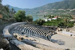 Old Ruins Collection: Small theatre of Ancient Epidaurus (Epidavros), Argolis, Peloponnese, Greece, Europe