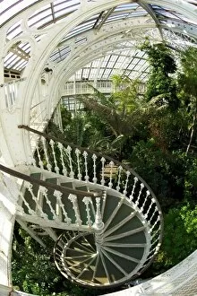 Iron Work Collection: Spiral staircase in the Temperate House, Royal Botanic Gardens, Kew, UNESCO World Heritage Site