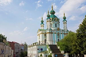 Stair Collection: St. Andrews Church, Kiev, Ukraine, Europe