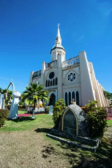 Shrine Gallery: St. Josephs church in Inarajan, Guam, US Territory, Central Pacific, Pacific