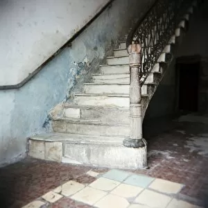 Stair Gallery: Stairway in apartment block, Cienfuegos, Cuba, West Indies, Central America
