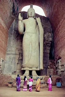 Towering Gallery: Standing Buddha statue
