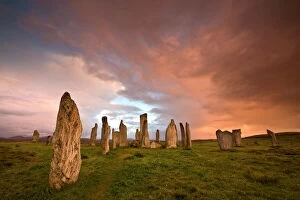 Day Break Gallery: Standing Stones of Callanish at dawn, Callanish, near Carloway, Isle of Lewis
