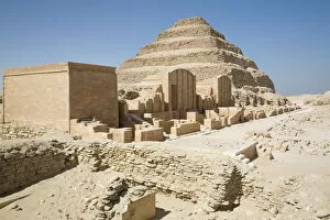 Egypt Collection: The Step Pyramid of Saqqara, UNESCO World Heritage Site, near Cairo, Egypt