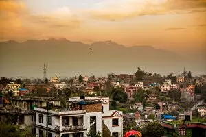 Kathmandu Valley Gallery: Sunrise over the medieval village of Bhaktapur (Bhadgaon), Kathmandu Valley, Nepal, Asia