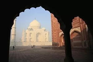 Indian Architecture Gallery: Taj Mahal, UNESCO World Heritage Site, Agra, Uttar Pradesh, India, Asia