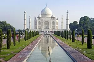 Indian Architecture Gallery: Taj Mahal, UNESCO World Heritage Site, Agra, Uttar Pradesh state, India, Asia