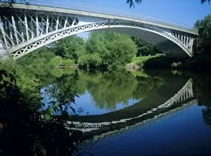 Iron Work Collection: Thomas Telfords Bridge built in 1826 over the River Severn, Holt Fleet