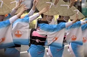 Tokushima Ao Odori dancers
