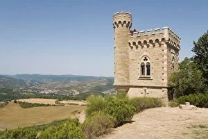 Manor Collection: Tower, Rennes-le Chateau, Aude, Languedoc-Roussillon, France, Europe