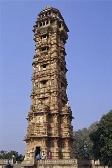 Indian Architecture Gallery: Victory tower in the fort at Chittorgarh