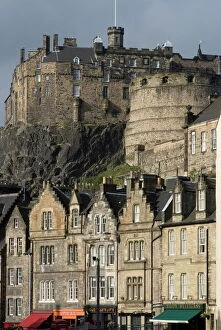 Trending Pictures: View of Edinburgh Castle from Grassmarket, Edinburgh, Lothian, Scotland