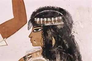Egypt Gallery: Wall painting of a girl, Tomb of Menna, 18th dynasty, Sheikh Abd el-Kurna