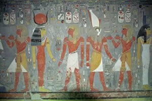 Egypt Collection: Wall painting in the Tomb of Horemheb, Valley of the Kings, Thebes, Egypt