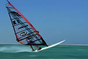 Egypt Collection: Windsurfing at speed, Red Sea, Egypt, North Africa, Africa