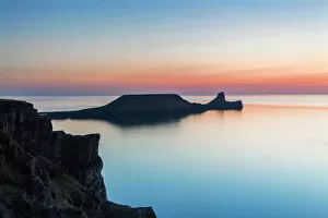 Tranquil Collection: Worms Head, Rhossili Bay, Gower, Wales, United Kingdom, Europe
