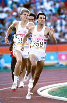 Seb Coe and Steve Cram enter the home straight in the 1500m final at the 1984 Los Angeles Olympics Seb Coe and Steve Cram enter the home straight in the 1500m final at the 1984 Los Angeles Olympics