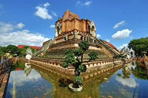 Temples Collection: Wat Chedi Luang Temple Chedi in Chiang Mai, Thailand