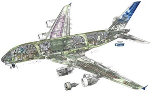 Civil Aviation 1949-Present Cutaways Gallery: Airbus A380-800